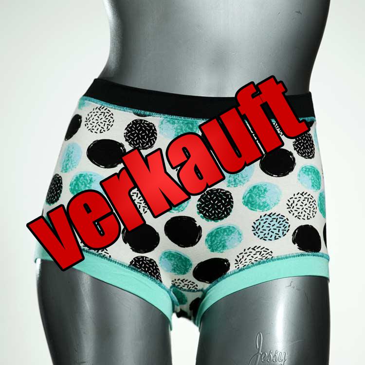 nachhaltige ökologische handgemachte bequeme High waist Hotpant aus Baumwolle, Unterwäsche für Damen