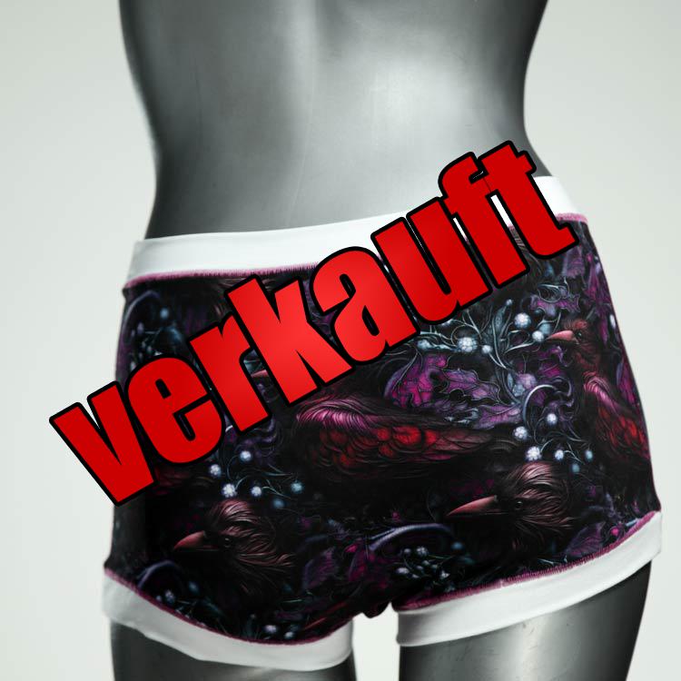 ökologische gemusterte bequeme farbige High waist Hotpant aus Baumwolle, Unterwäsche für Damen