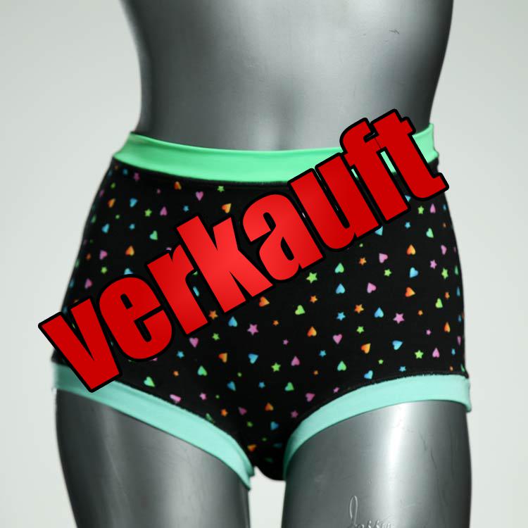 schöne handgemachte bequeme nachhaltige High waist Hotpant aus Baumwolle, Unterwäsche für Damen