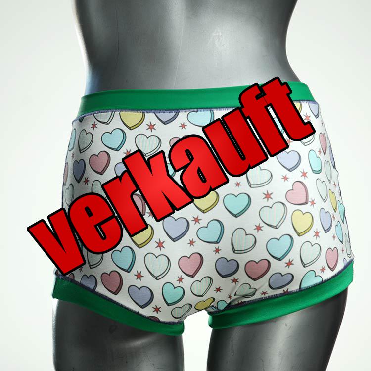 günstige handgemachte preiswerte gemusterte High waist Hotpant aus Baumwolle, Unterwäsche für Damen