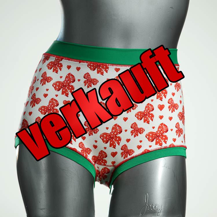 gemusterte schöne farbige bunte High waist Hotpant aus Baumwolle, Unterwäsche für Damen