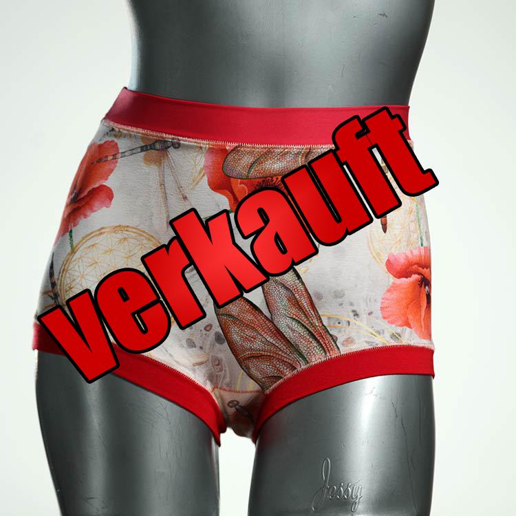 farbige nachhaltige bunte preiswerte High waist Hotpant aus Baumwolle, Unterwäsche für Damen