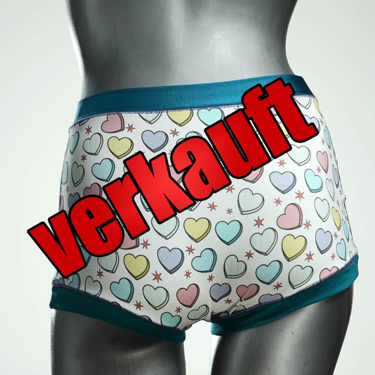 handgemachte schöne farbige attraktive High waist Hotpant aus Baumwolle, Unterwäsche für Damen