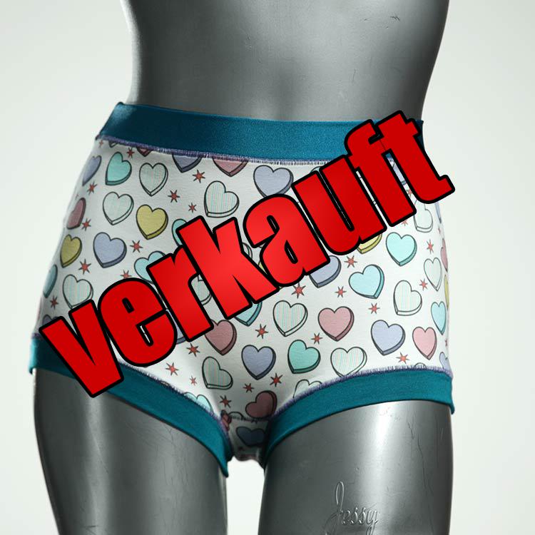 handgemachte schöne farbige attraktive High waist Hotpant aus Baumwolle, Unterwäsche für Damen