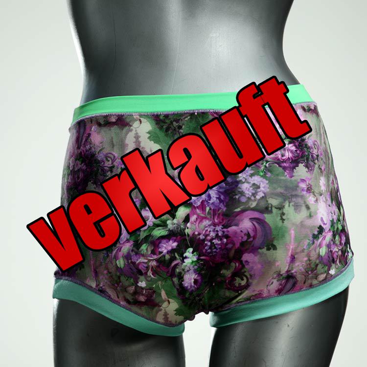 nachhaltige gemusterte handgemachte günstige High waist Hotpant aus Baumwolle, Unterwäsche für Damen