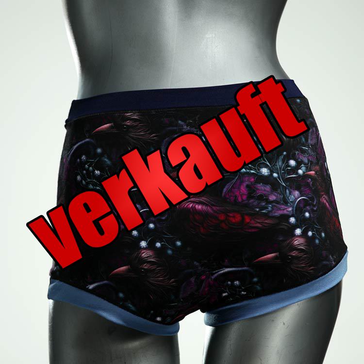 ökologische nachhaltige preiswerte handgemachte High waist Hotpant aus Baumwolle, Unterwäsche für Damen