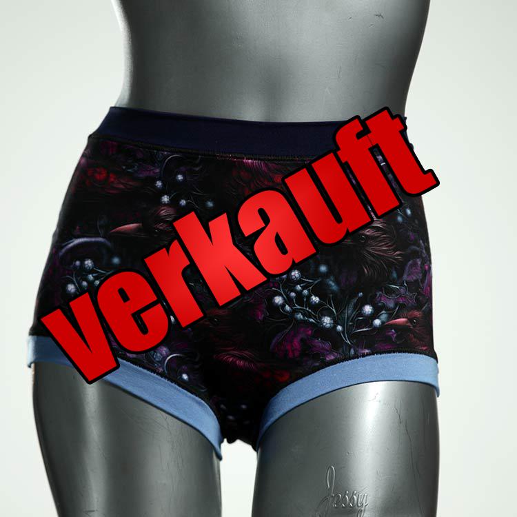ökologische nachhaltige preiswerte handgemachte High waist Hotpant aus Baumwolle, Unterwäsche für Damen