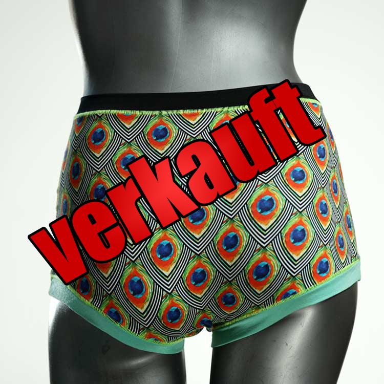 bunte ökologische bequeme nachhaltige High waist Hotpant aus Baumwolle, Unterwäsche für Damen