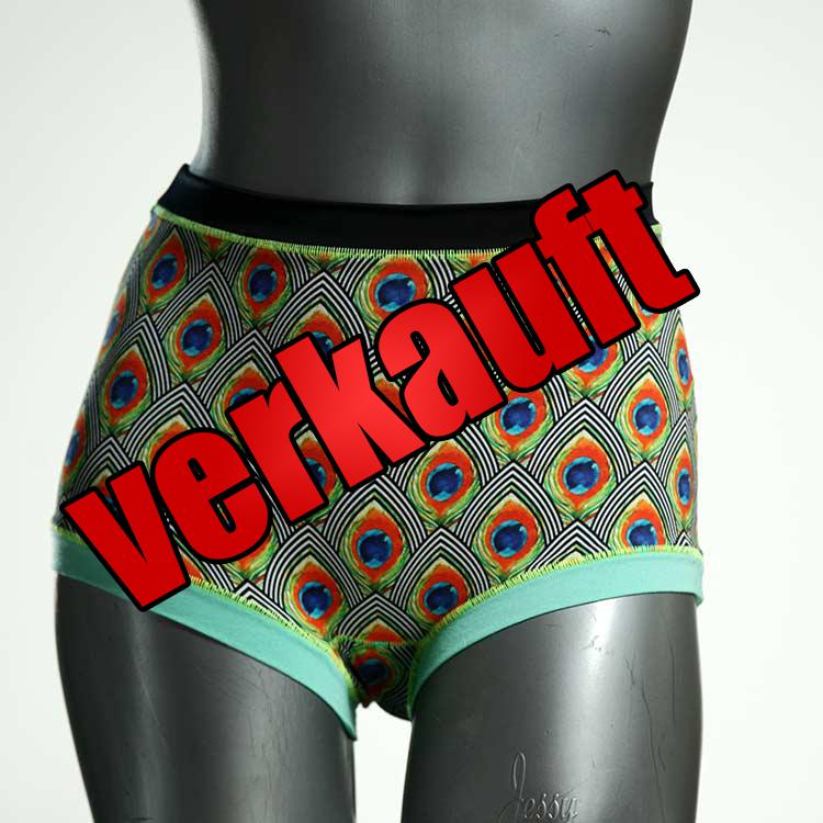 bunte ökologische bequeme nachhaltige High waist Hotpant aus Baumwolle, Unterwäsche für Damen