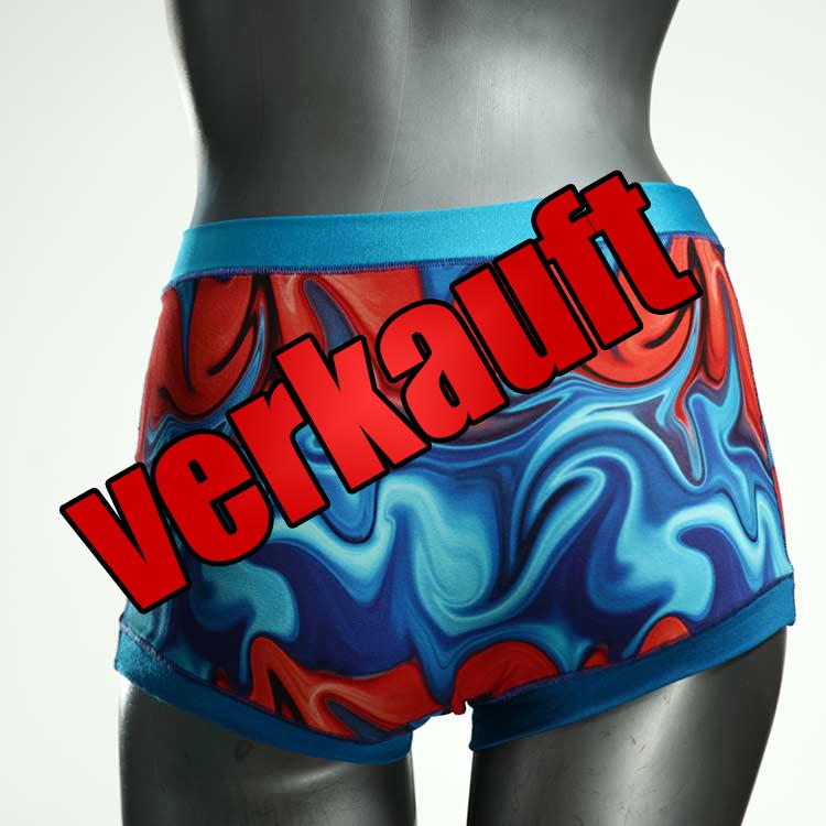 farbige attraktive bunte ökologische High waist Hotpant aus Baumwolle, Unterwäsche für Damen