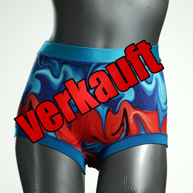 farbige attraktive bunte ökologische High waist Hotpant aus Baumwolle, Unterwäsche für Damen