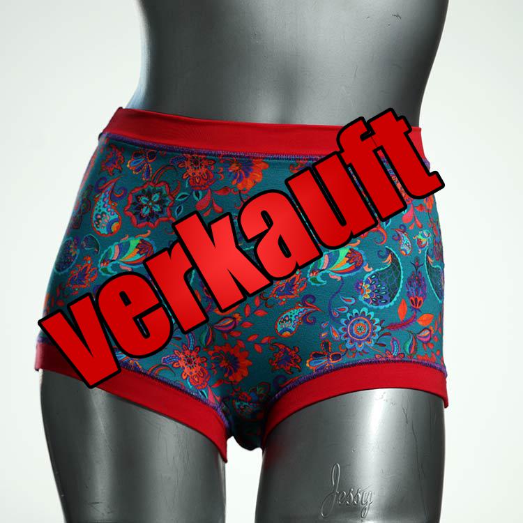 gemusterte preiswerte günstige bunte Highwaist aus Biobaumwolle, Unterwäsche für Damen