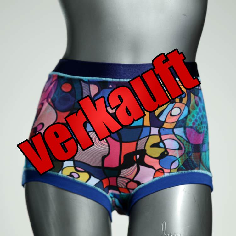 handgemachte schöne nachhaltige farbige Highwaist aus Biobaumwolle, Unterwäsche für Damen