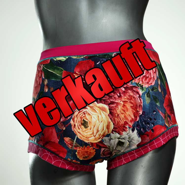 attraktive nachhaltige gemusterte ökologische High waist Hotpant aus Baumwolle, Unterwäsche für Damen