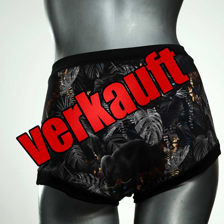 bunte farbige handgemachte ökologische High waist Hotpant aus Baumwolle, Unterwäsche für Damen