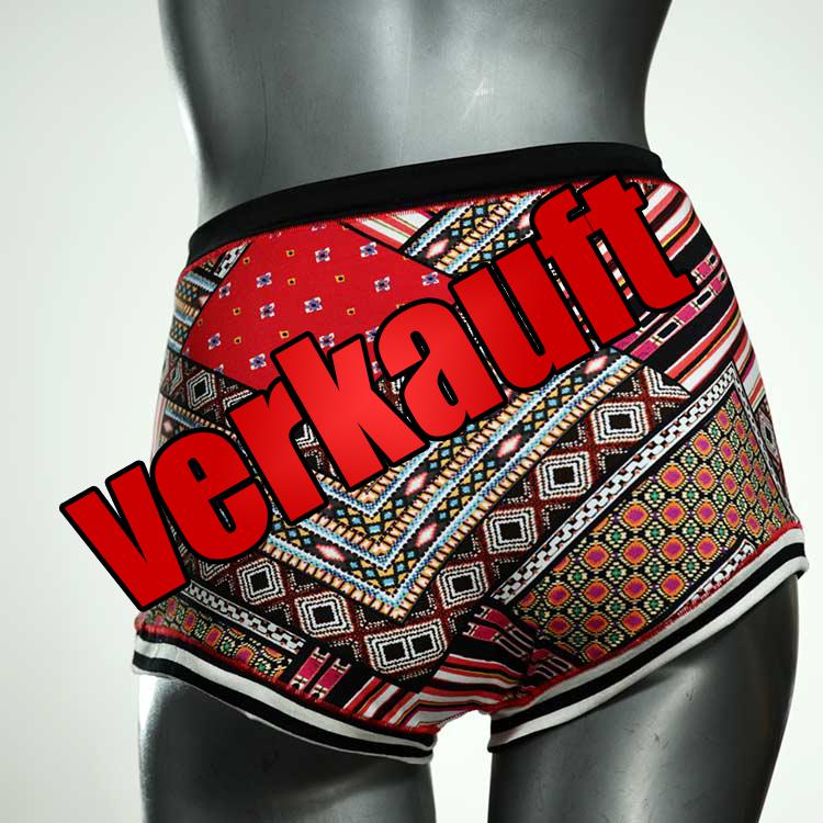 attraktive bunte ökologische farbige High waist Hotpant aus Baumwolle, Unterwäsche für Damen