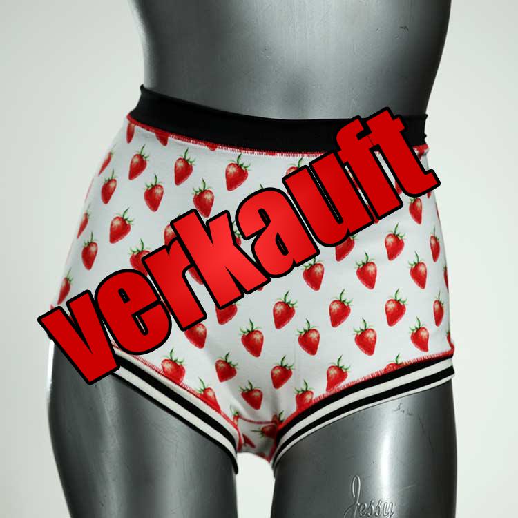 attraktive bunte ökologische farbige High waist Hotpant aus Baumwolle, Unterwäsche für Damen