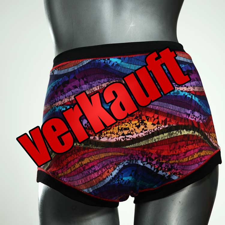 preiswerte farbige nachhaltige ökologische High waist Hotpant aus Baumwolle, Unterwäsche für Damen