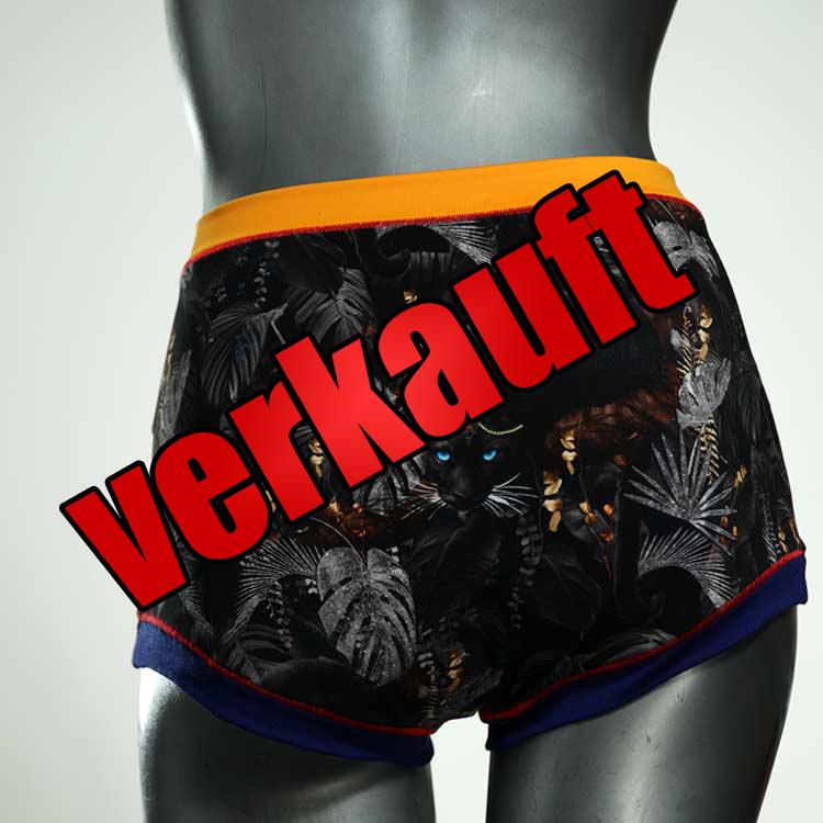 bequeme gemusterte günstige bunte High waist Hotpant aus Baumwolle, Unterwäsche für Damen