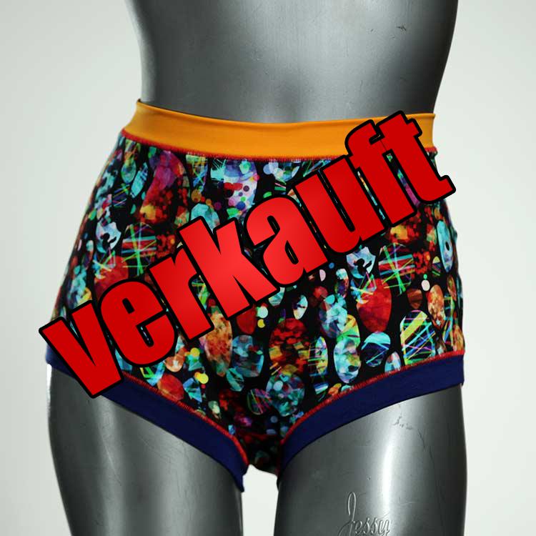 bequeme gemusterte günstige bunte High waist Hotpant aus Baumwolle, Unterwäsche für Damen