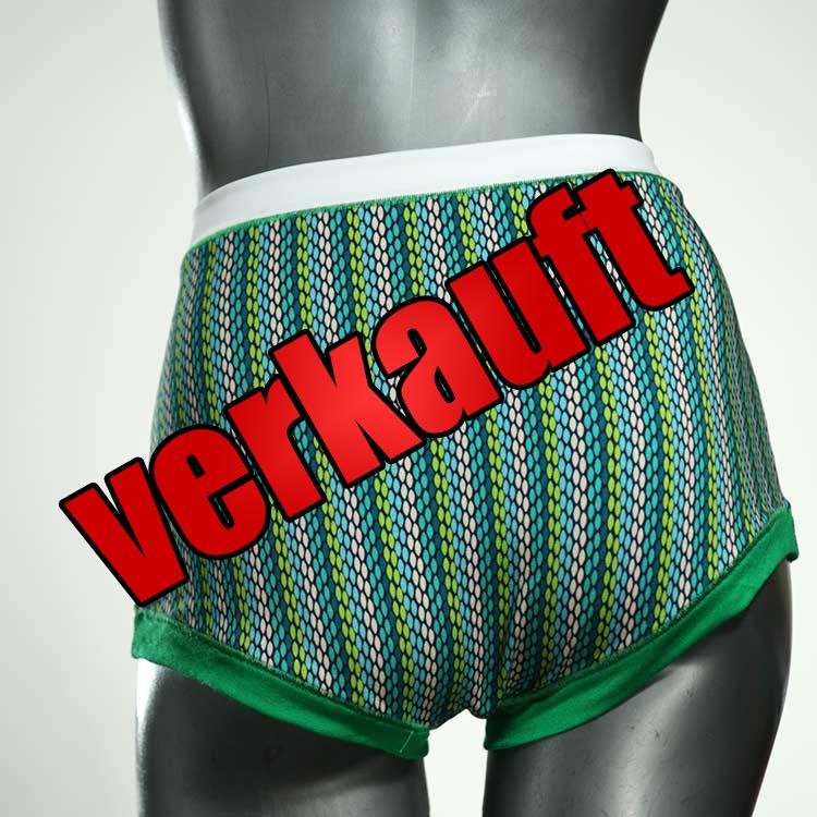 bequeme attraktive bunte nachhaltige High waist Hotpant aus Baumwolle, Unterwäsche für Damen