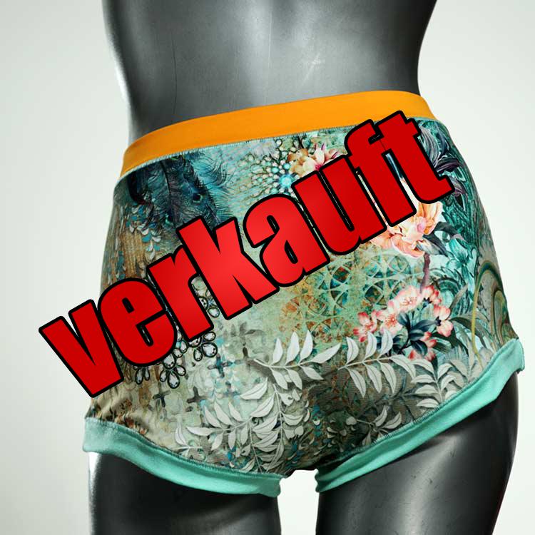 gemusterte nachhaltige ökologische süße High waist Hotpant aus Baumwolle, Unterwäsche für Damen