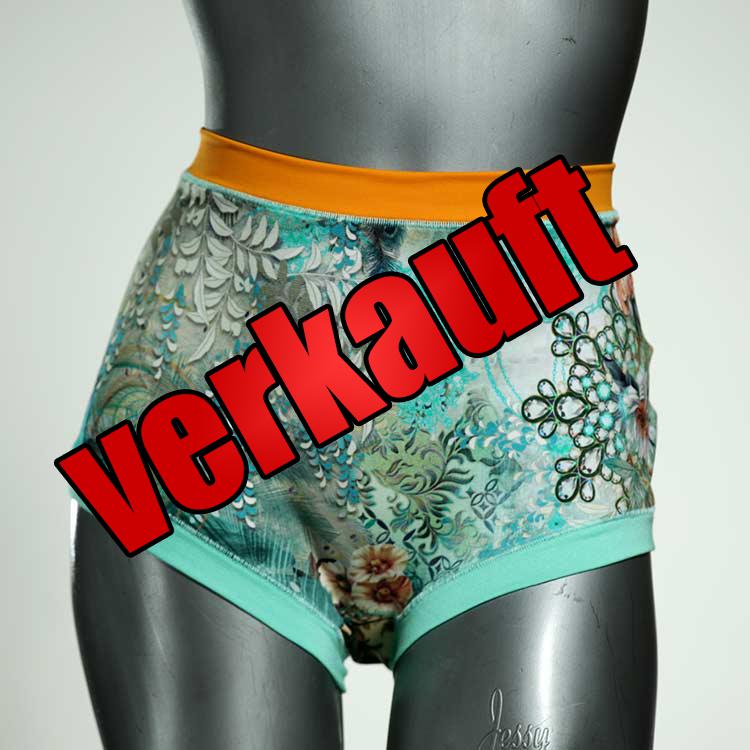 gemusterte nachhaltige ökologische süße High waist Hotpant aus Baumwolle, Unterwäsche für Damen