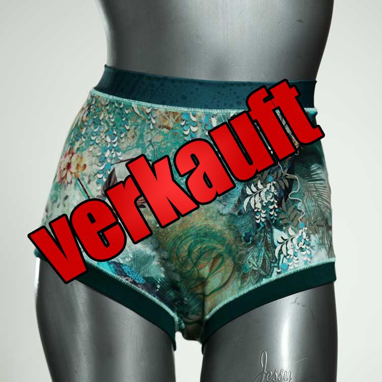 farbige ökologische preiswerte bunte High waist Hotpant aus Baumwolle, Unterwäsche für Damen