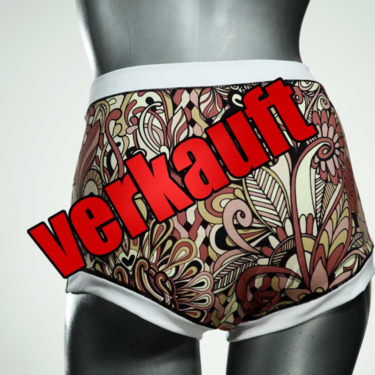 farbige attraktive ökologische süße High waist Hotpant aus Baumwolle, Unterwäsche für Damen