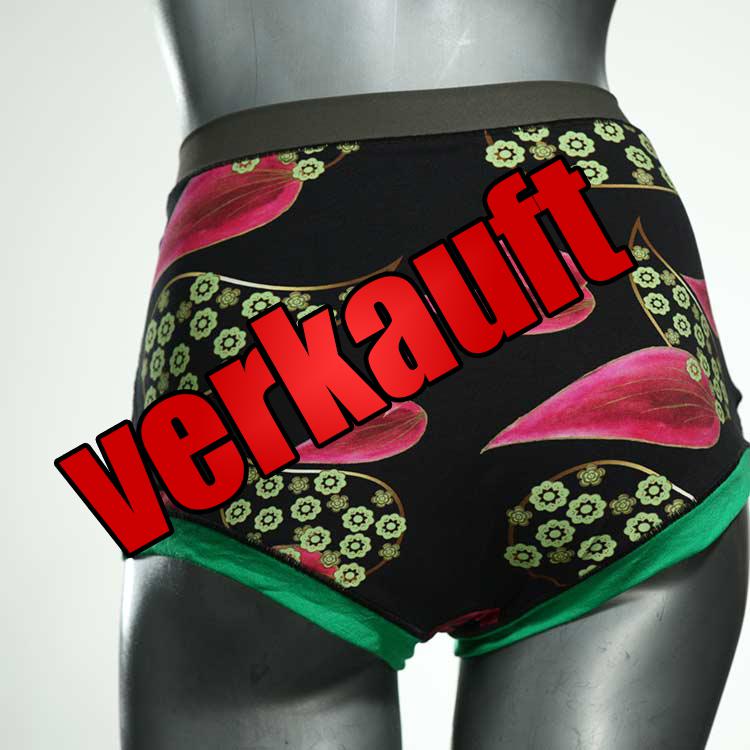 süße ökologische bequeme handgemachte High waist Hotpant aus Baumwolle, Unterwäsche für Damen