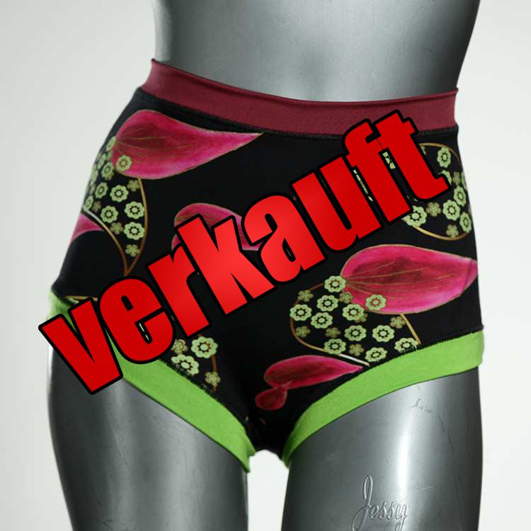 bunte günstige farbige attraktive High waist Hotpant aus Baumwolle, Unterwäsche für Damen