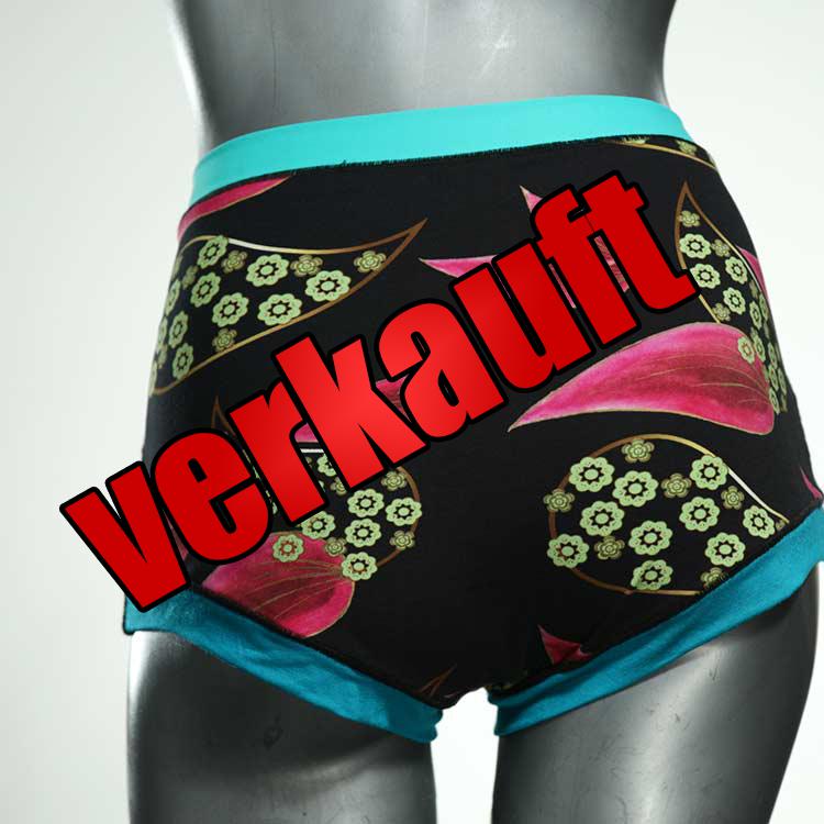 ökologische nachhaltige süße handgemachte High waist Hotpant aus Baumwolle, Unterwäsche für Damen