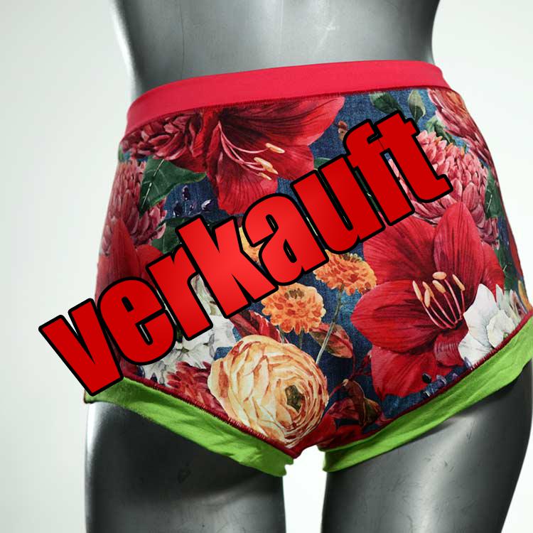 gemusterte bequeme attraktive nachhaltige High waist Hotpant aus Baumwolle, Unterwäsche für Damen