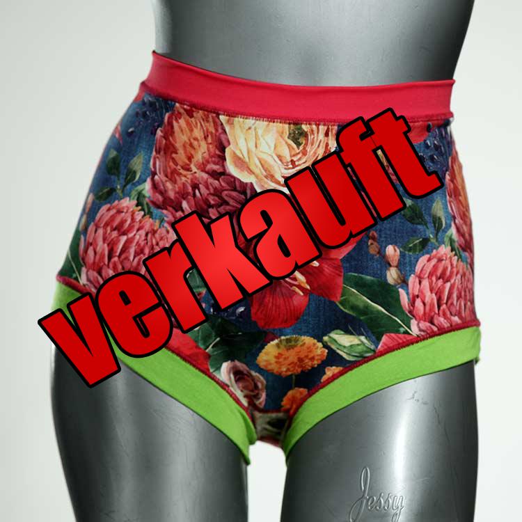 gemusterte bequeme attraktive nachhaltige High waist Hotpant aus Baumwolle, Unterwäsche für Damen