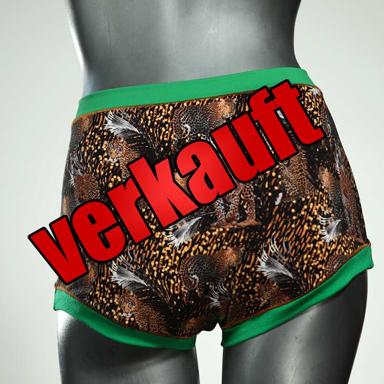 ökologische sexy preiswerte handgemachte High waist Hotpant aus Baumwolle, Unterwäsche für Damen