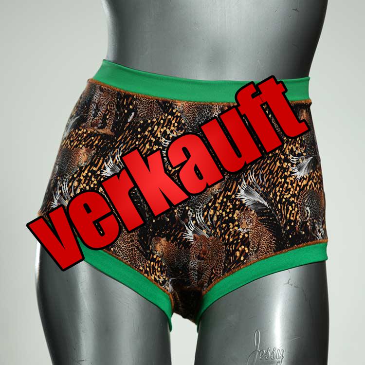 ökologische sexy preiswerte handgemachte High waist Hotpant aus Baumwolle, Unterwäsche für Damen