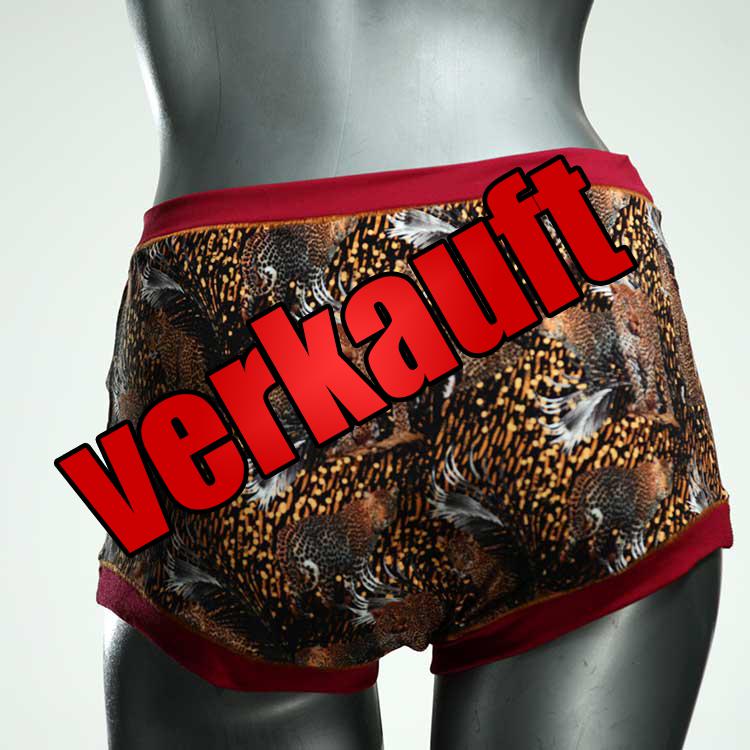 handgemachte nachhaltige bequeme attraktive High waist Hotpant aus Baumwolle, Unterwäsche für Damen