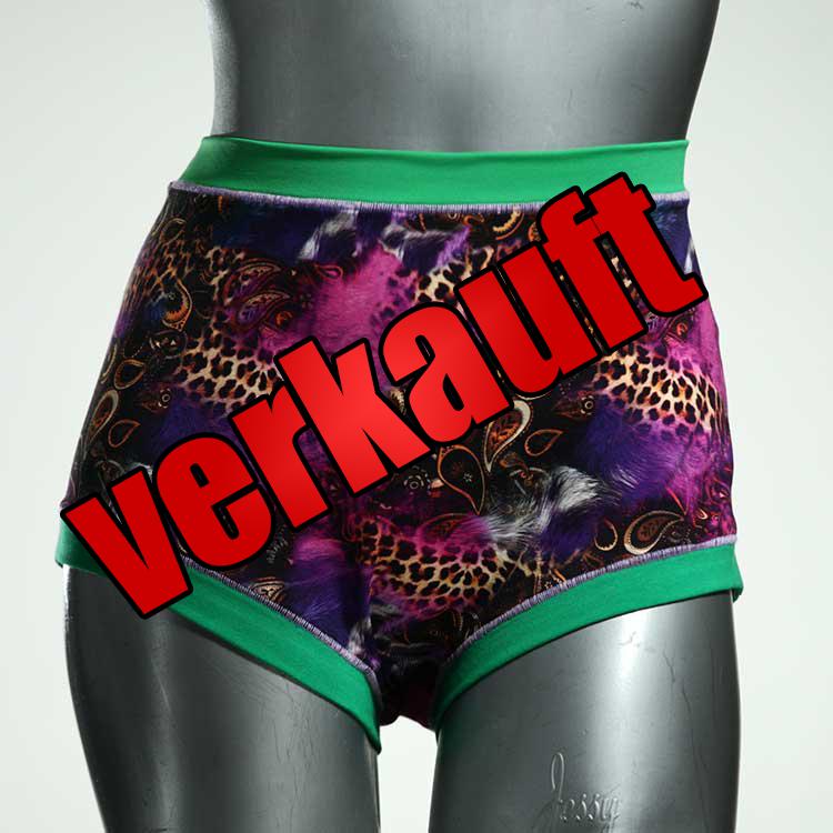 ökologische attraktive bequeme farbige High waist Hotpant aus Baumwolle, Unterwäsche für Damen
