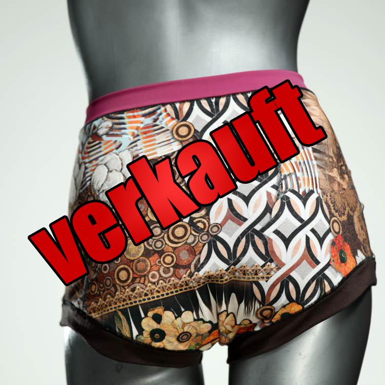 bequeme nachhaltige gemusterte günstige High waist Hotpant aus Baumwolle, Unterwäsche für Damen