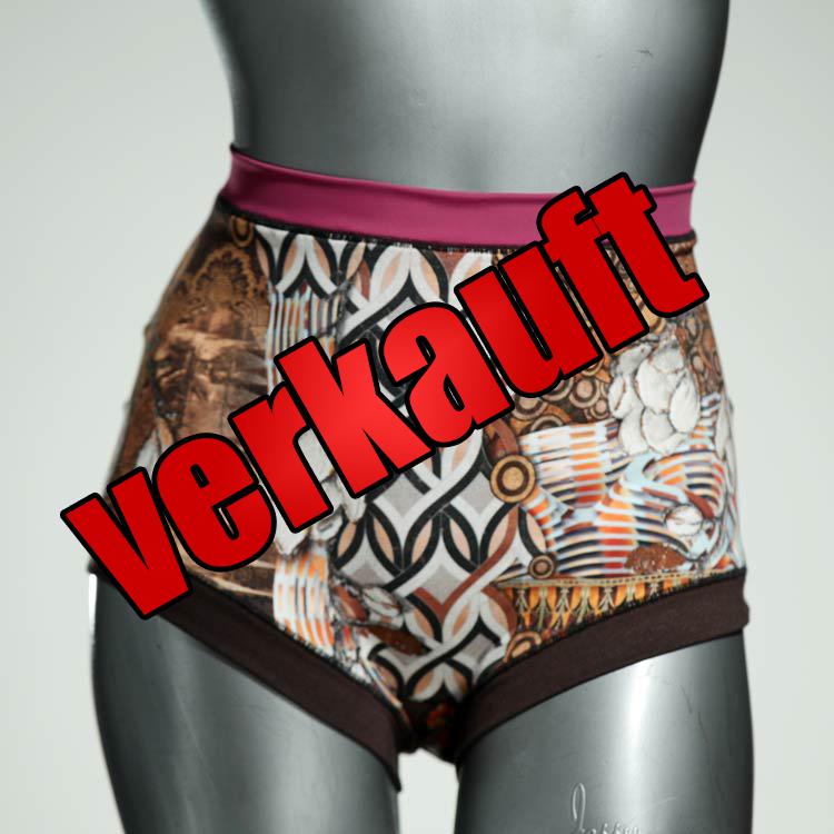 bequeme nachhaltige gemusterte günstige High waist Hotpant aus Baumwolle, Unterwäsche für Damen