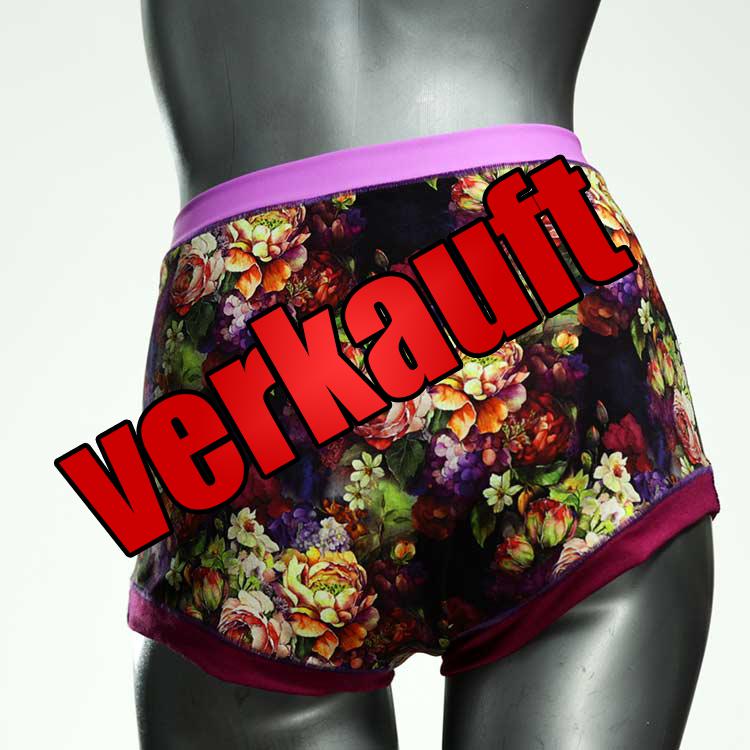 schöne handgemachte preiswerte bunte High waist Hotpant aus Baumwolle, Unterwäsche für Damen