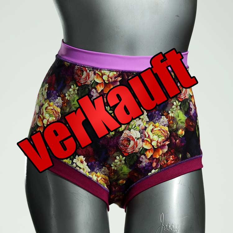 schöne handgemachte preiswerte bunte High waist Hotpant aus Baumwolle, Unterwäsche für Damen
