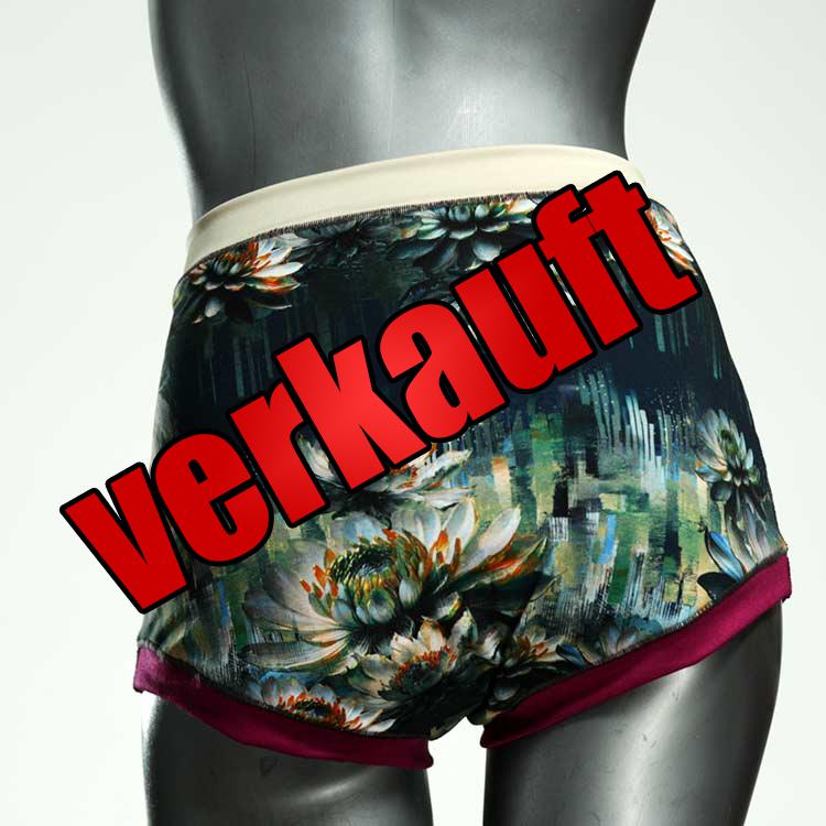 handgemachte preiswerte bequeme gemusterte High waist Hotpant aus Baumwolle, Unterwäsche für Damen