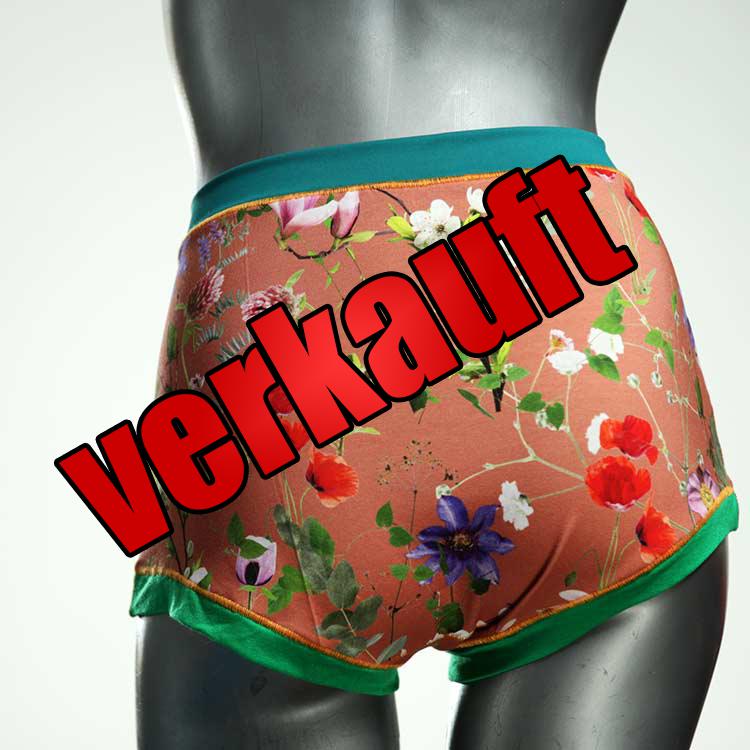 schöne bequeme bunte ökologische High waist Hotpant aus Baumwolle, Unterwäsche für Damen