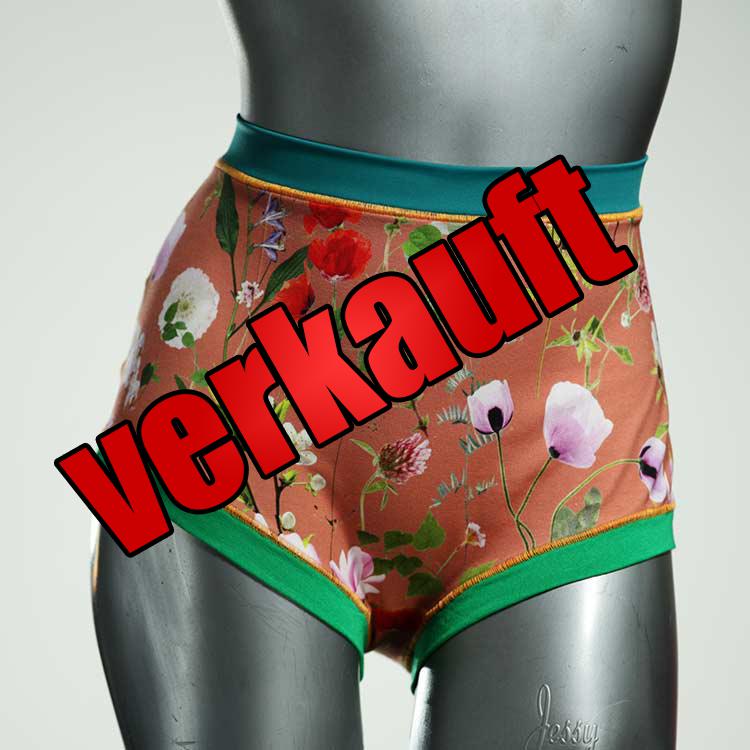 schöne bequeme bunte ökologische High waist Hotpant aus Baumwolle, Unterwäsche für Damen