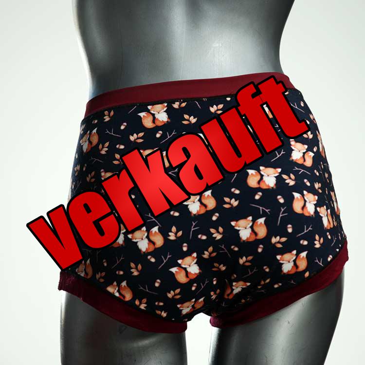 farbige süße bunte schöne High waist Hotpant aus Baumwolle, Unterwäsche für Damen