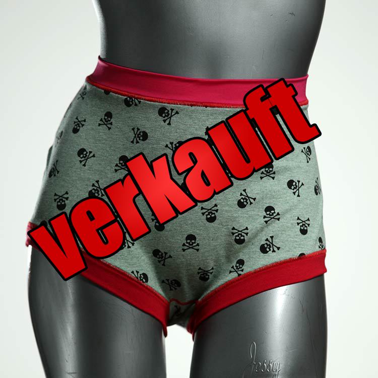 nachhaltige handgemachte sexy ökologische High waist Hotpant aus Baumwolle, Unterwäsche für Damen