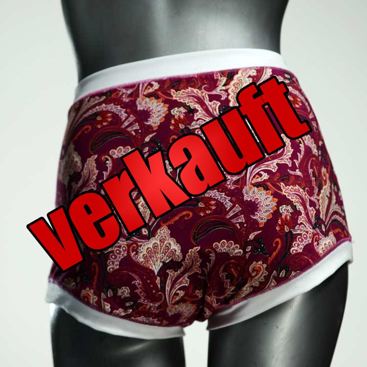 nachhaltige attraktive handgemachte ökologische High waist Hotpant aus Baumwolle, Unterwäsche für Damen