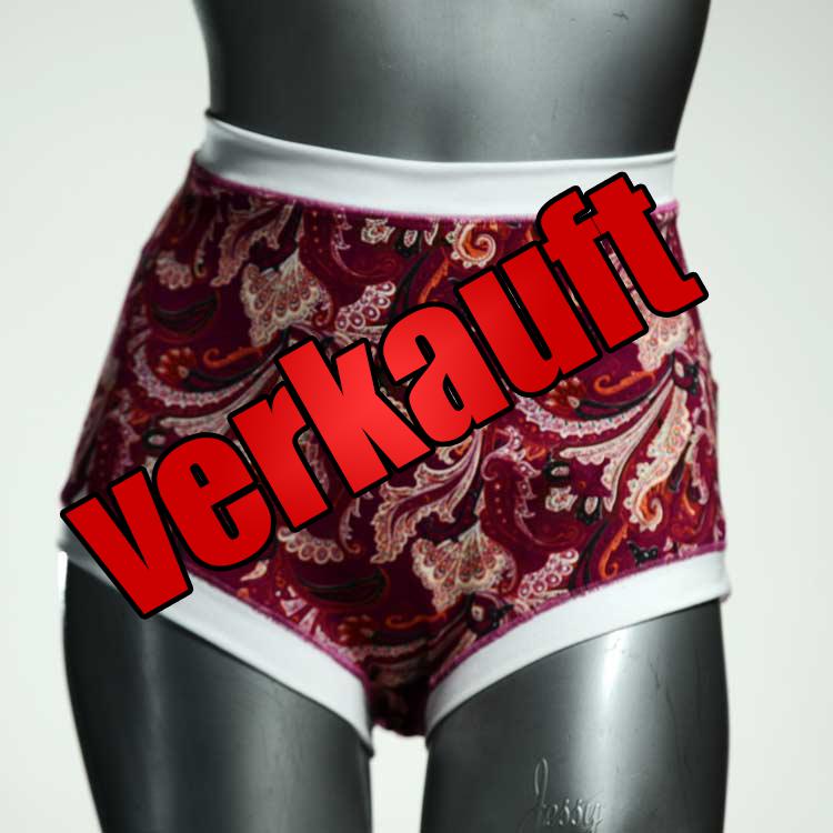 nachhaltige attraktive handgemachte ökologische High waist Hotpant aus Baumwolle, Unterwäsche für Damen
