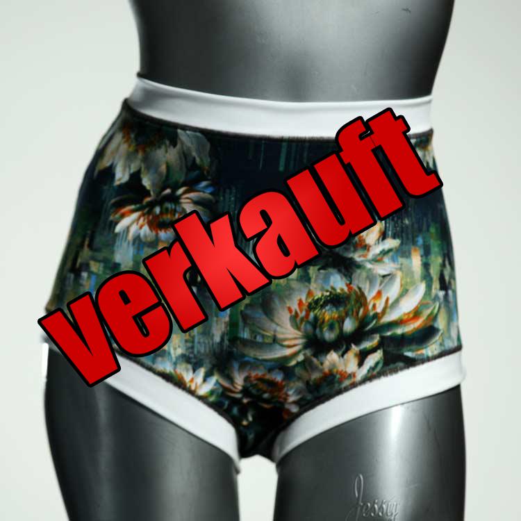 ökologische sexy günstige bunte High waist Hotpant aus Baumwolle, Unterwäsche für Damen